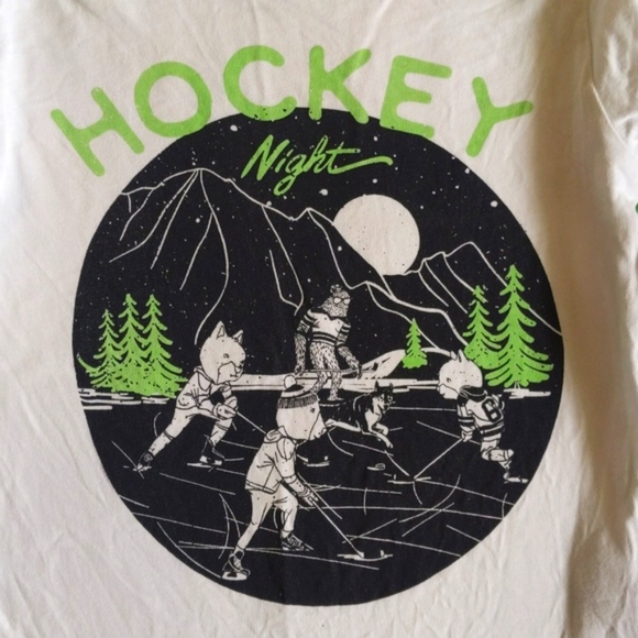joe fresh hockey night graphic long sleeve shirt 3T toddler boys - Picture 2 of 7